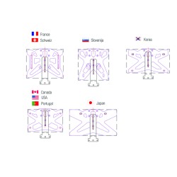 Reflector de soporte vertical BIHR 2