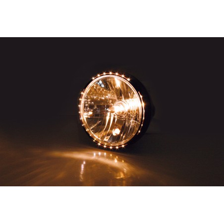 HIGHSIDER smart 7 inch headlight RENO 2, black glossy