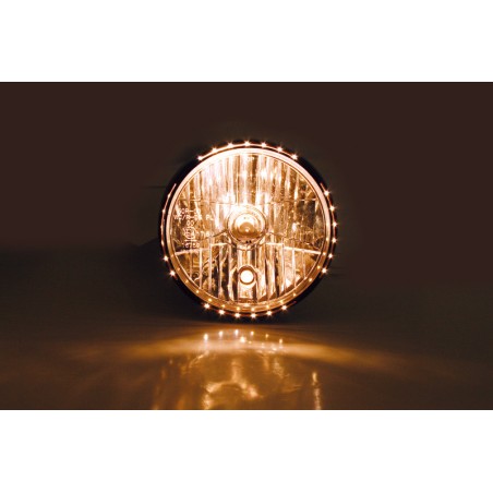 HIGHSIDER smart 7 inch headlight RENO 2, black glossy