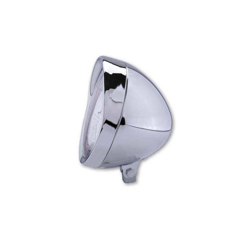 HIGHSIDER smart 6 1/2 Cruiser chrome headlight with shade