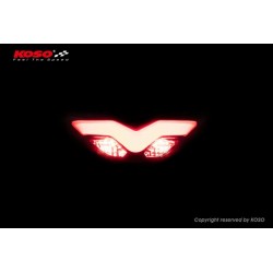 KOSO Led-Taillight, Red GT-03, e-mark. 2