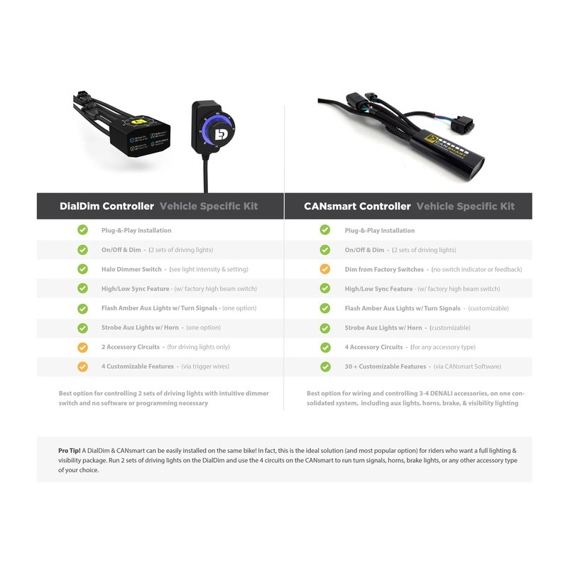 Controlador de iluminación DENALI DialDim - BMW R1250GS