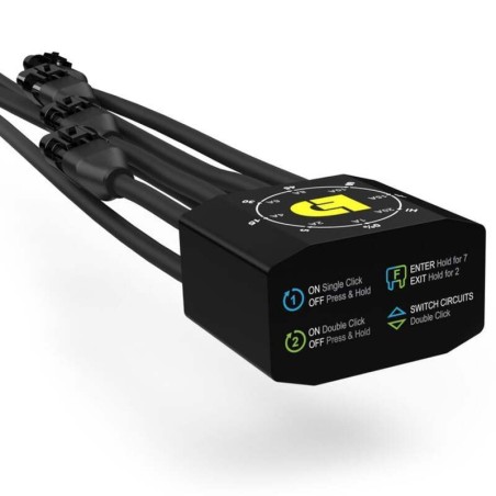 Kit de faro auxiliar LED DENALI S4 con cableado y controlador DialDim™