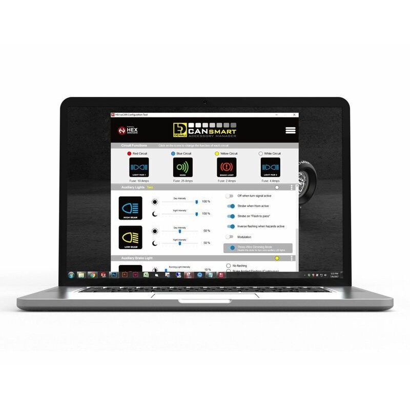 Kit de faro auxiliar LED DENALI S4 con controlador CANsmart™ GEN II