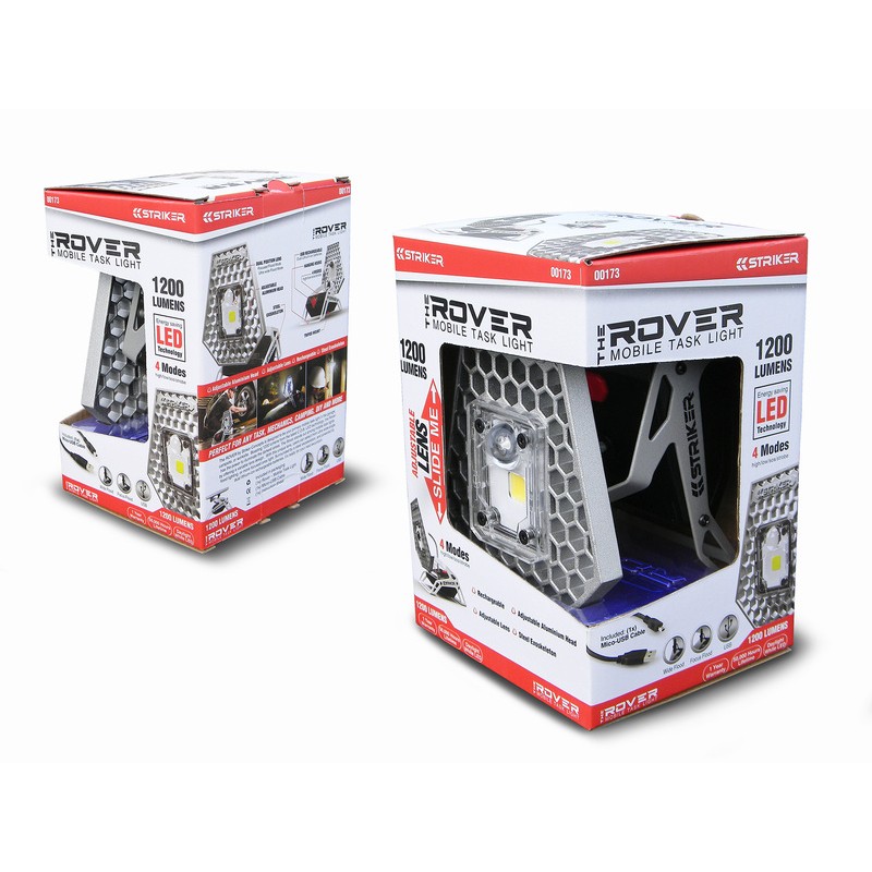 Lámpara de taller LED RISK RACING Striker Rover 1200 lúmenes