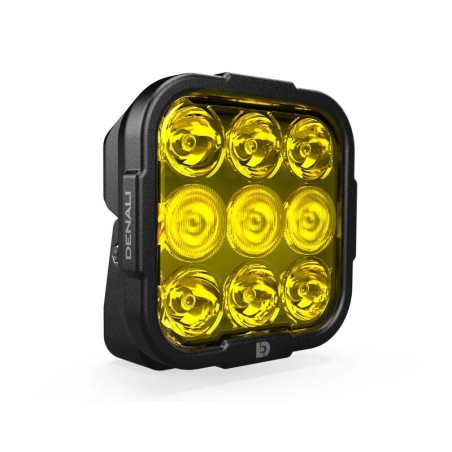 Luz de carretera DENALI DL9 Hybrid Driving - Lente amarilla