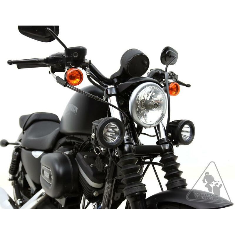 Soporte a la horquilla para luces Denali Ø39-49mm Color negro