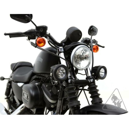 Soporte a la horquilla para luces Denali Ø39-49mm Color negro