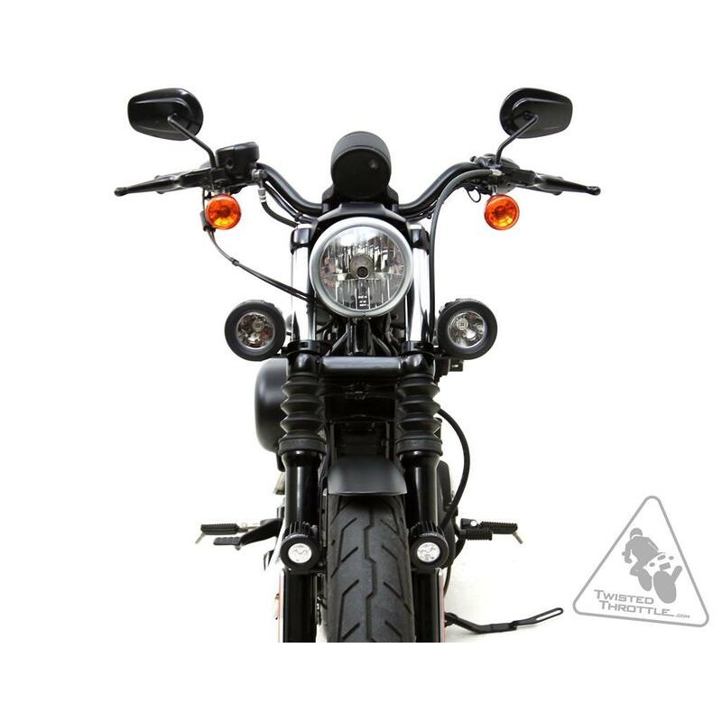 Soporte a la horquilla para luces Denali Ø39-49mm Color negro