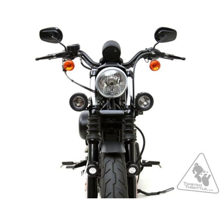 Soporte a la horquilla para luces Denali Ø39-49mm Color negro