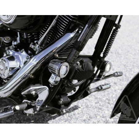 Soporte al chasis/defensas para luces Denali Ø32-38mm Color negro