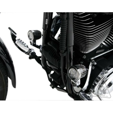 Soporte al chasis/defensas para luces Denali Ø32-38mm Color negro