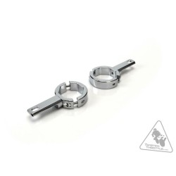 Soporte a la horquilla para luces Denali Ø39-49mm Color Cromado