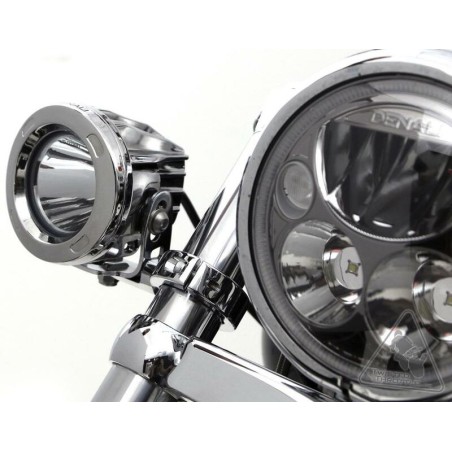 Soporte a la horquilla para luces Denali Ø39-49mm Color Cromado