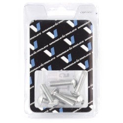 Kit 6 tornillos allen cabeza alomada M5x20mm Plata V PARTS