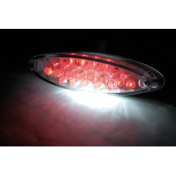 HIGHSIDER smart NUMBER1 LED mini tail light, with license plate light, clear glass. 2