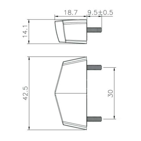 Piloto trasero universal KOSO nano LED