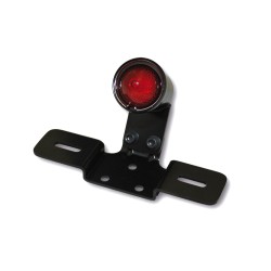 HIGHSIDER smart LED taillight OLD SCHOOL TYP3, black, red glass, with number plate holder 2