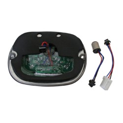 HIGHSIDER smart LED taillight, tinted glass and chrome reflector, for many HD models 1973-1998 2