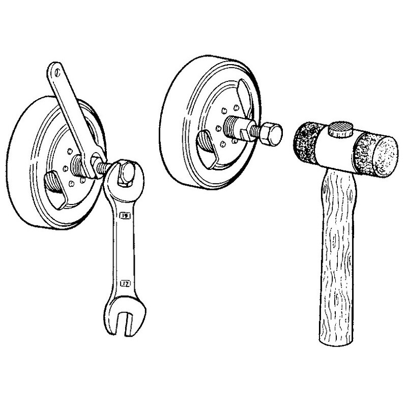 Extractor con rosca externa derecha para volante magnético ø26x1 BUZZETTI