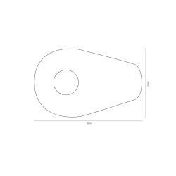 HIGHSIDER smart Alu mounting plates INDY SPACER for YAMAHA MT 07/09/10, set 2