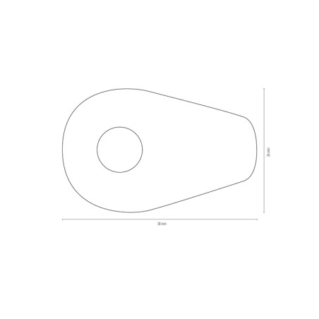 HIGHSIDER smart Alu mounting plates INDY SPACER for YAMAHA MT 07/09/10, set