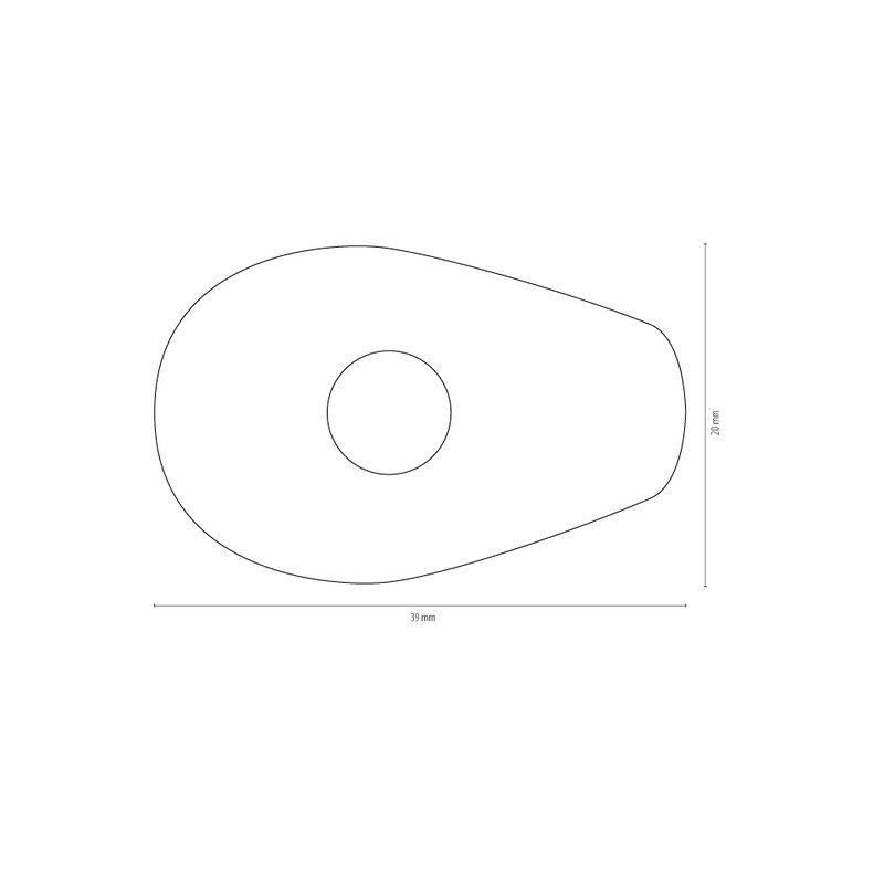 HIGHSIDER smart Mounting plates INDY SPACER for various YAHMAHA, Set