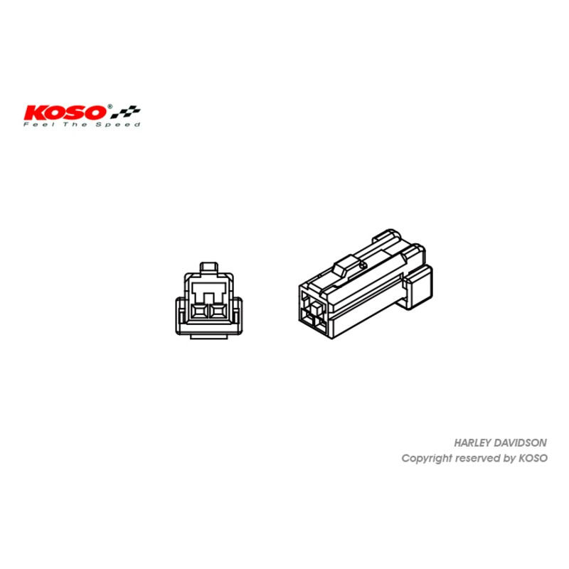 Cable adaptador plug & play para intermitentes Harley Davidson