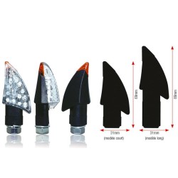 Juego de intermitentes LED BIHR Blade (brazo corto)