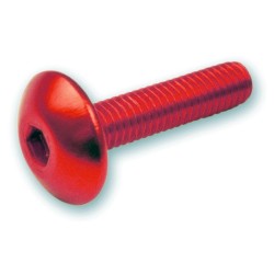 Kit 6 tornillos allen cabeza alomada M5x20 rojo V PARTS