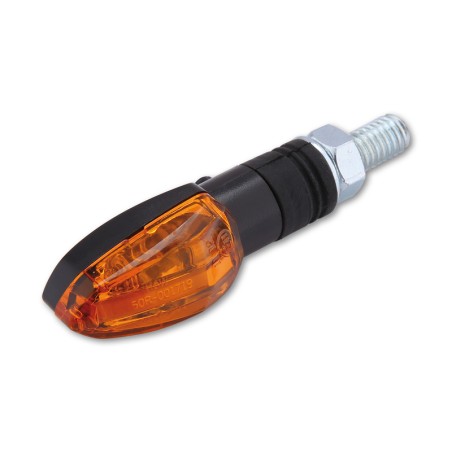 HIGHSIDER smart Halogen indicator LIZZARD, black, yellow glass, 12V/6W