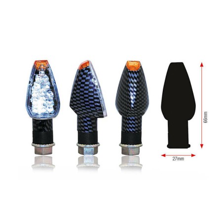 Juego de intermitentes LED BIHR Design (brazo corto)