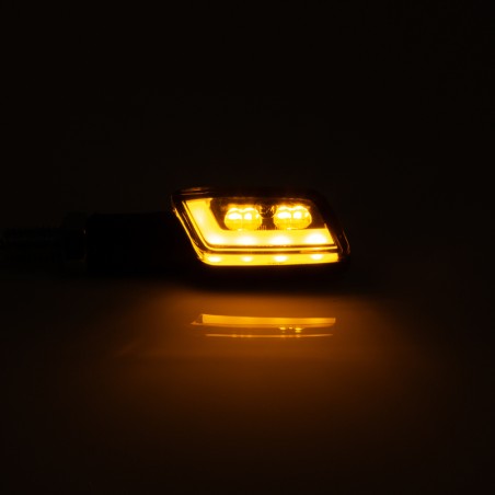 HIGHSIDER smart LED Indicator Formula-TS, Black, Smoke, Pair