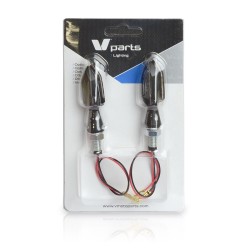 Juego de intermitentes LED V PARTS Zinc 12V / 1,6W (62x23mm) 2