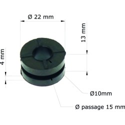 Silentblock Honda CR80R '92-02/Radiador 19051-KA3-830 GRM-102/10 (Juego de 10)