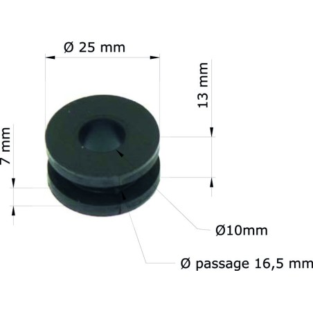 Silentblock Honda CR125R '90-99/escape 18334-KA3-830 GRM-103/10 (Juego de 10)