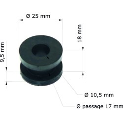 Silentblock Honda CRF250R 04-08/depósito 18334-ML3-680 GRM-118/10 (Juego de 10)
