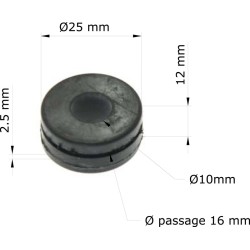 Silentblock Honda CBR900RR 92-94/Faro 19051-KA4-000 GRM-126/10 (Juego de 10)