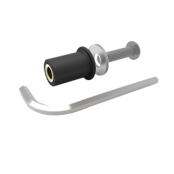 Juego de tornillos para cúpula OXFORD plata - 8 unidades