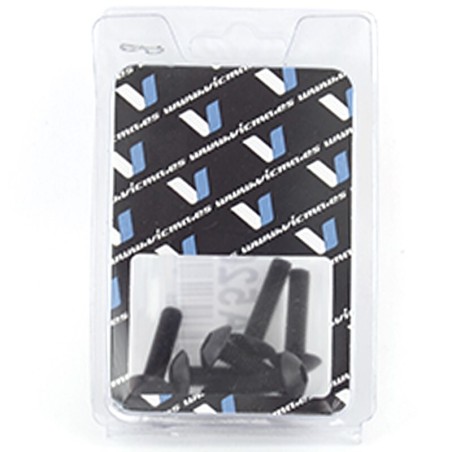 Kit 6 tornillos allen cabeza alomada M5x25mm negro V PARTS