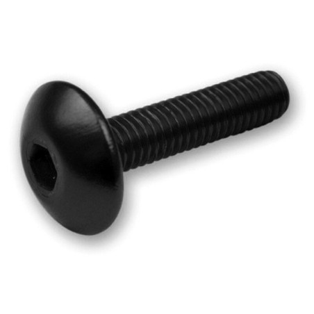 Kit 6 tornillos allen cabeza alomada M5x20mm negro V PARTS