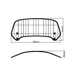 Spoiler X-creen MRA Touring universal, transparente 2