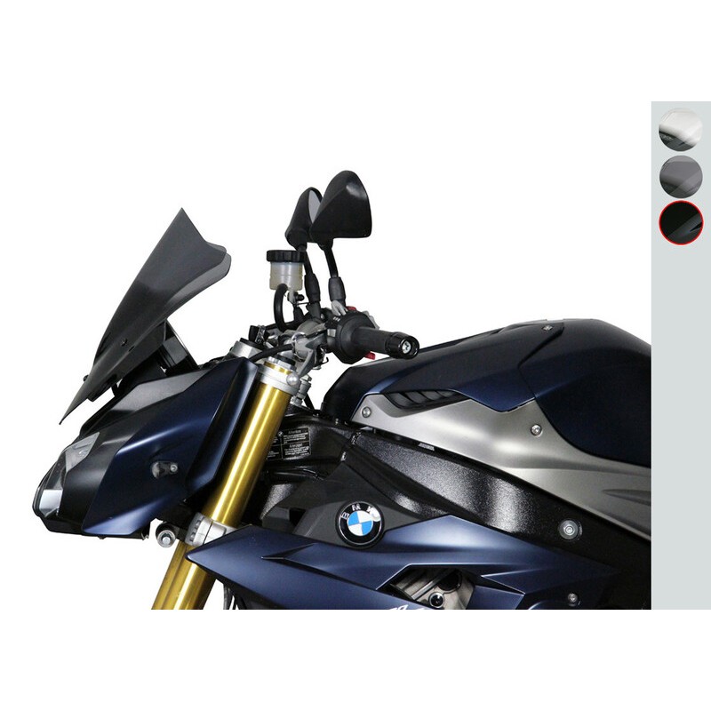Pantalla MRA Racing BMW S1000R, negro, 14-