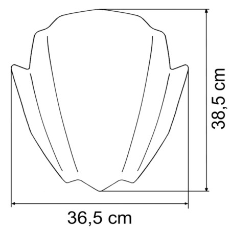 Pantalla universal MRA Racing RNB para motos naked
