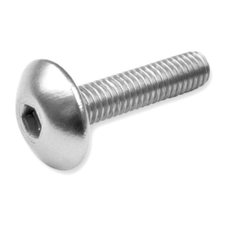 Kit 6 tornillos allen cabeza alomada M6x20 Plata V PARTS