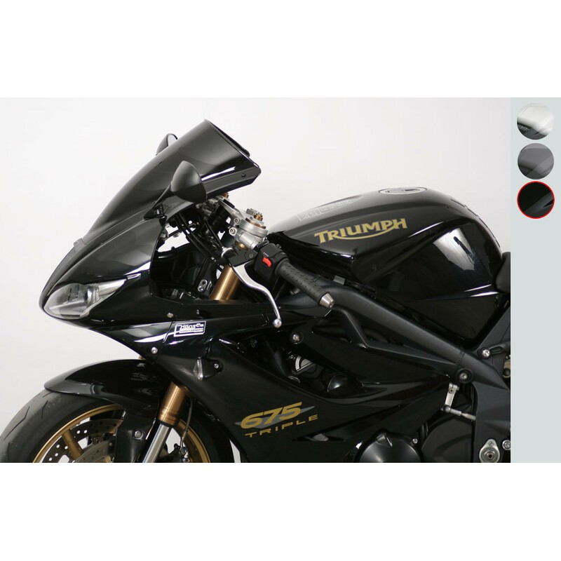 Pantalla MRA Racing, negro, Triumph Daytona 675 09-11