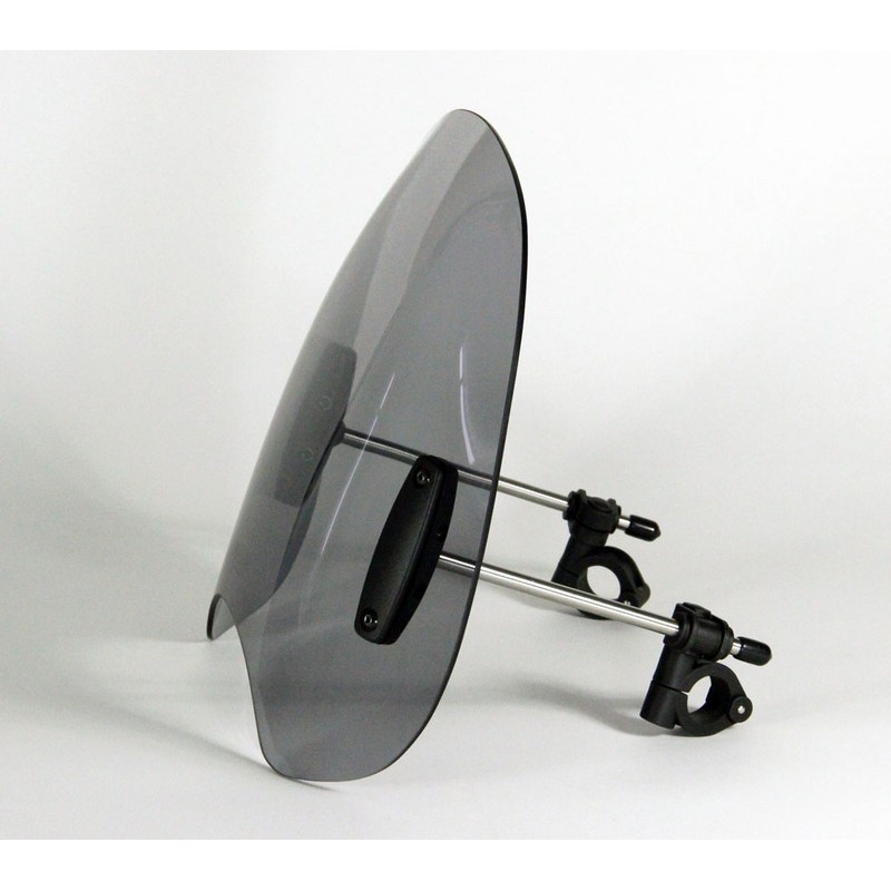 Pantalla corta MRA Roadshield RO, ahumado, longitud 38 cm, altura 31,5 cm