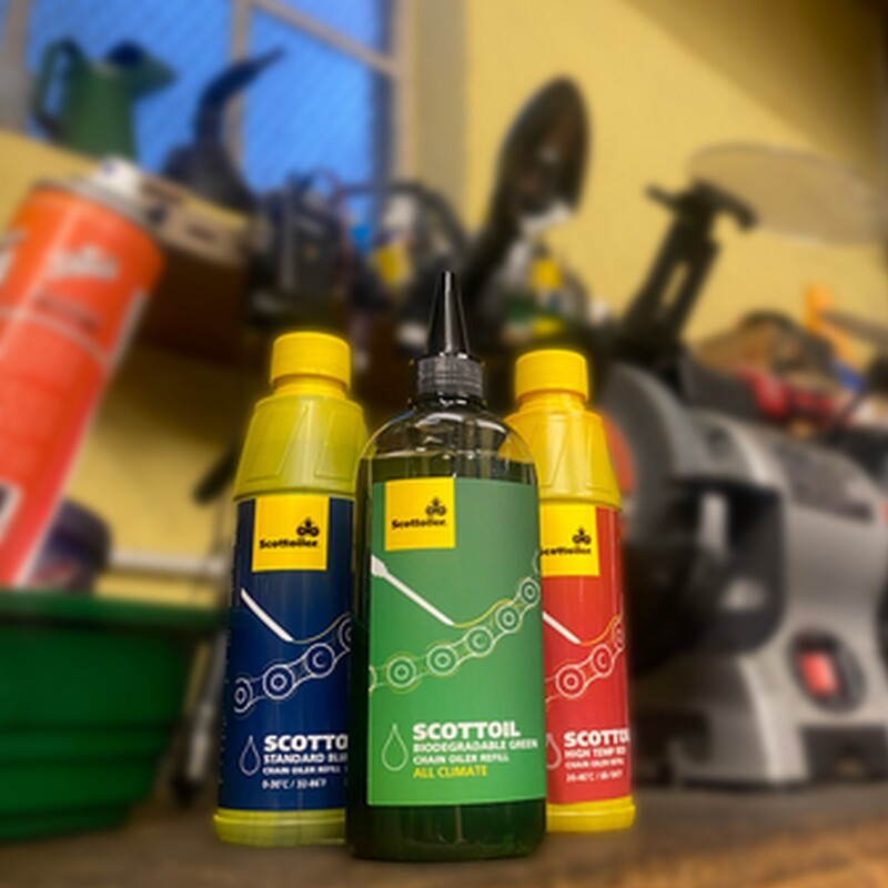 Lubricante SCOTTOILER Biodegradable Green para sistemas de lubricación de cadena - Bote 125ml