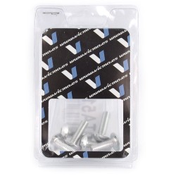 Kit 6 tornillos allen cabeza alomada M5x15mm Plata V PARTS