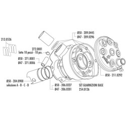 Kit cilindro completo aluminio POLINI 76cc Minarelli AM6 2